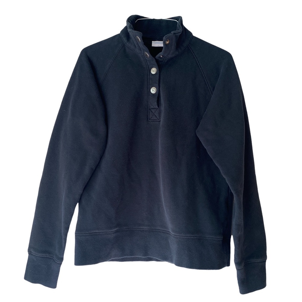 COPY - Black Columbia 1/4 Button-Up Sweatshirt M